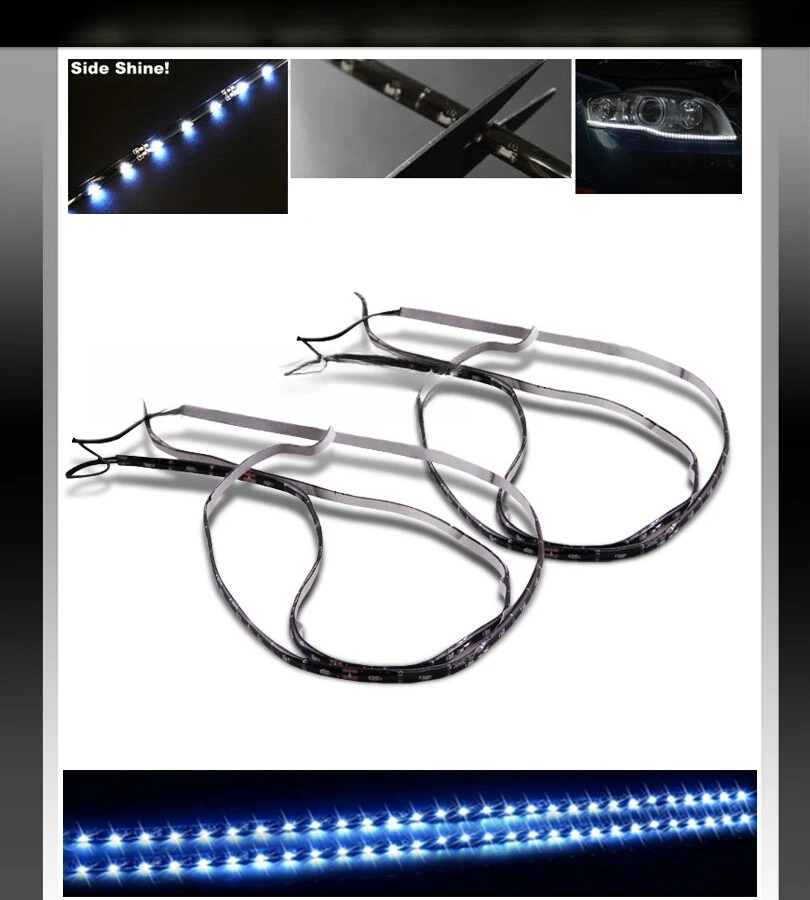 2 x Cutable Side Shine 7000K White SMD LED Strip Headlights Grille Fog Light Bar
2 x Cutable Side Shine 7000K White SMD LED Strip Headlights Grille Fog Light Bar