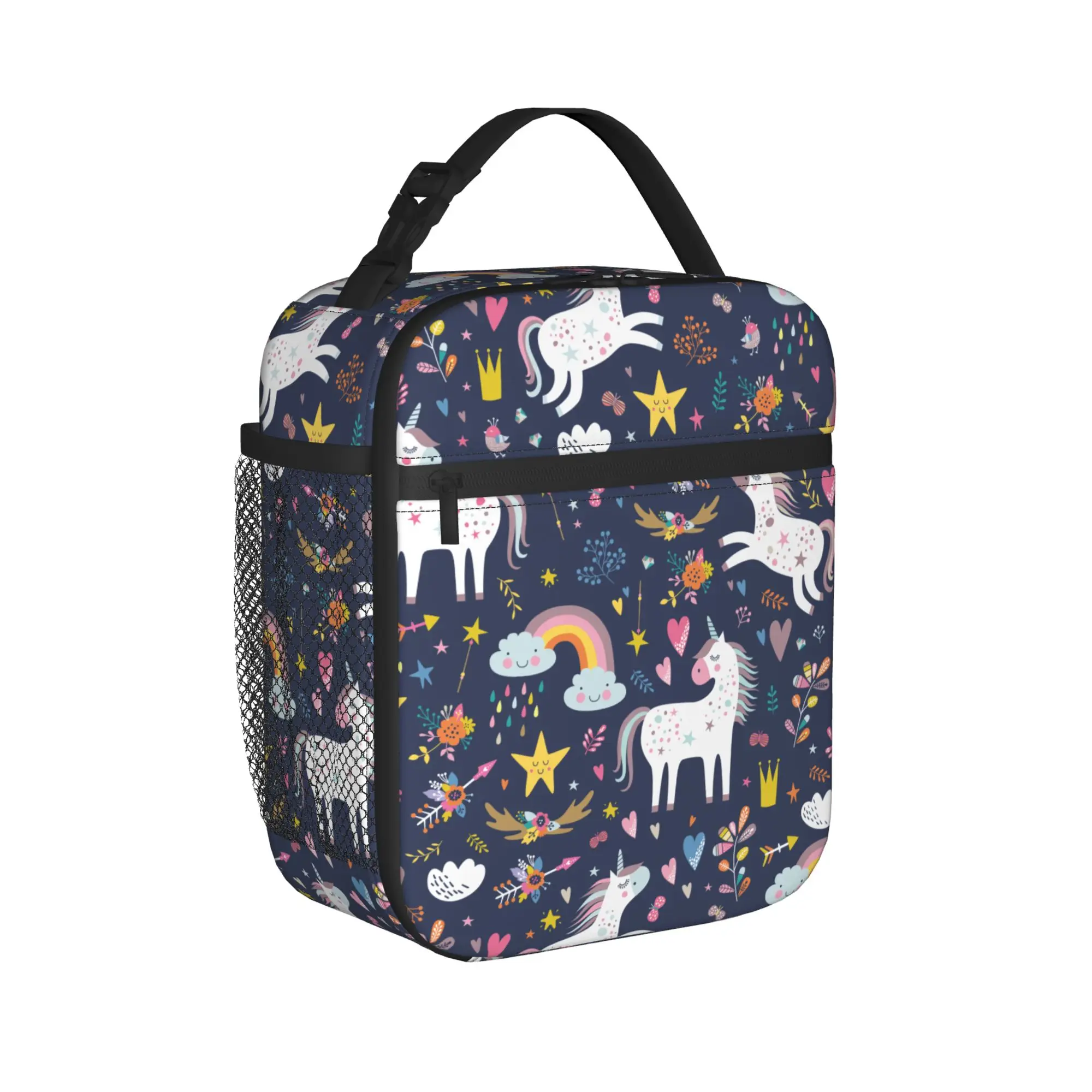 Unicorn Thermal Insulated Lunch Bag for School Floral Portable Bento Box Thermal Cooler Lunch Boxes
Unicorn Thermal Insulated Lunch Bag for School Floral Portable Bento Box Thermal Cooler Lunch Boxes