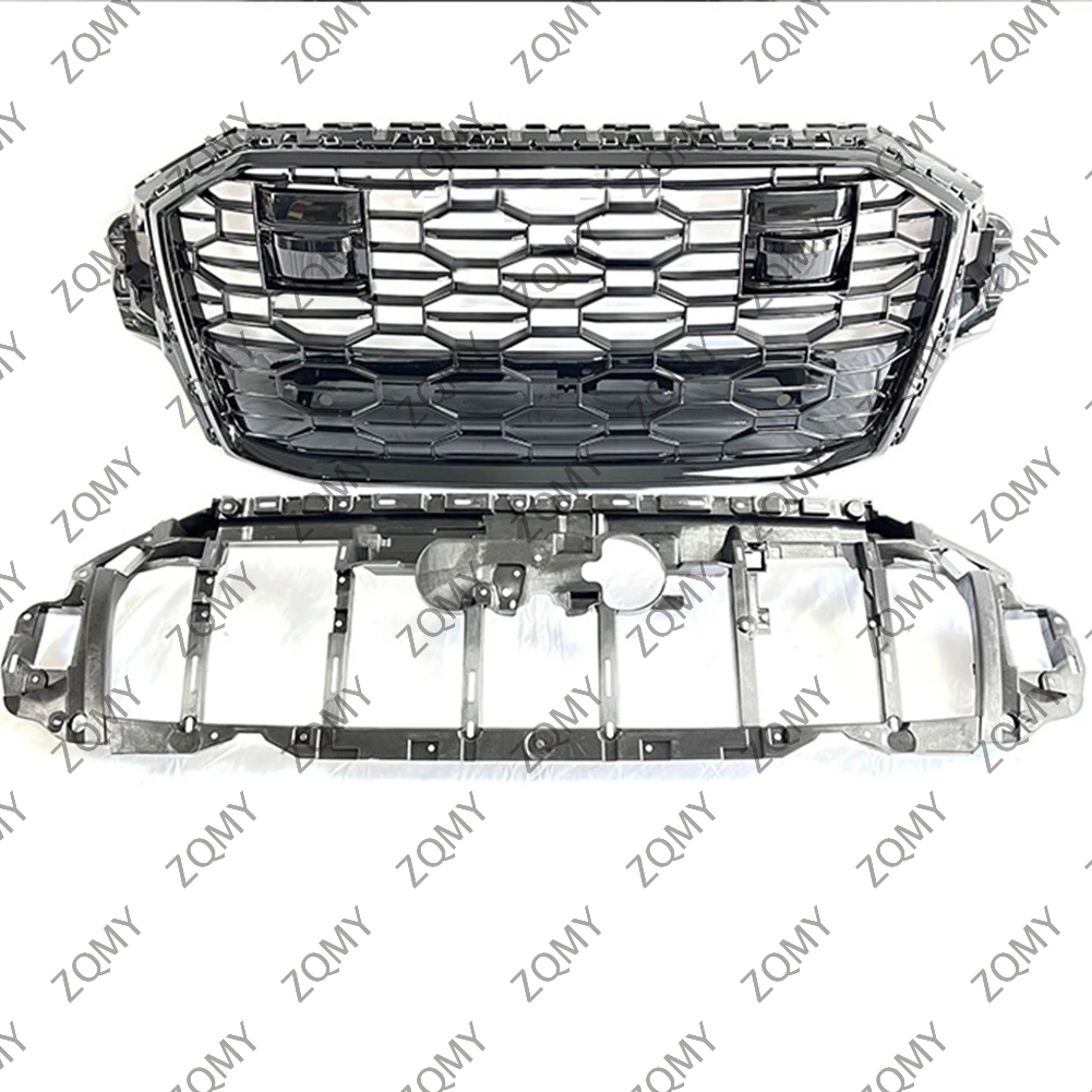 С логотипом для Audi Q7/Q7L/SQ7 2020 2021 2022 2023 2024, Решетка переднего бампера автомобиля, Центральная панель, Стайлинг, верхний гриль (модификация модели RSQ7)
С логотипом для Audi Q7/Q7L/SQ7 2020 2021 2022 2023 2024, Решетка переднего бампера автомобиля, Центральная панель, Стайлинг, верхний гриль (модификация модели RSQ7)