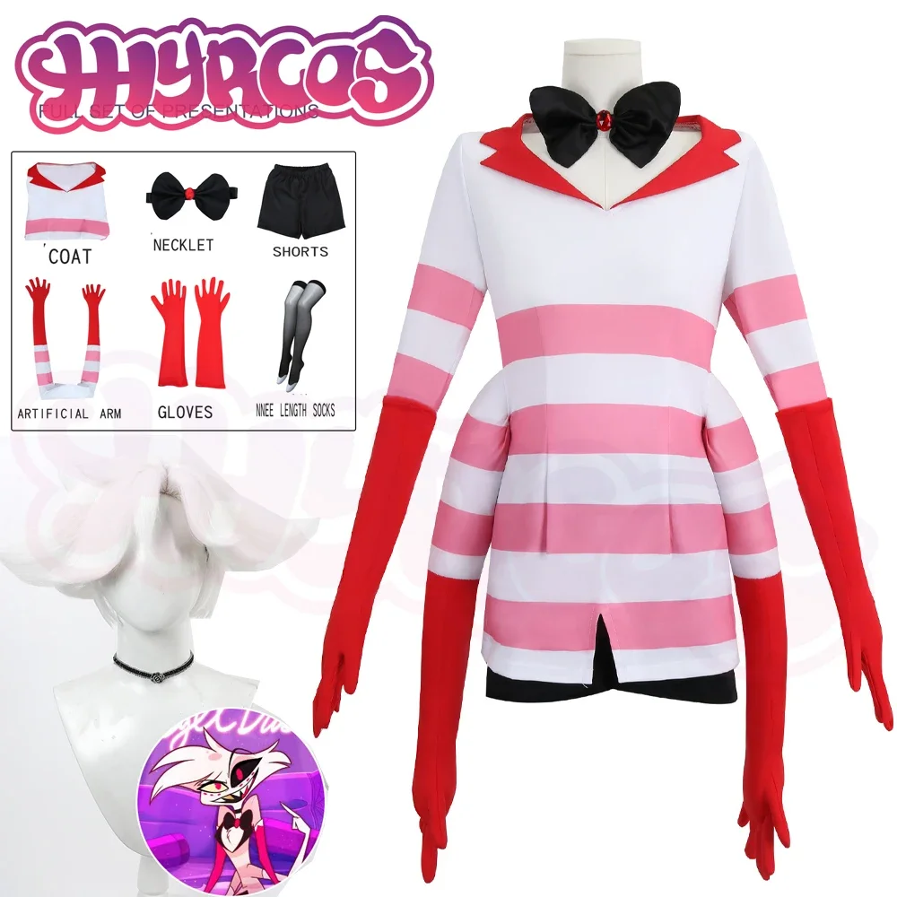 Anime Angel Hazbin Cosplay Dust Costume Wigs Fancy Angel Four Arms Demon Uniform Outfit Halloween For Women Girls Party Gifts
Anime Angel Hazbin Cosplay Dust Costume Wigs Fancy Angel Four Arms Demon Uniform Outfit Halloween For Women Girls Party Gifts