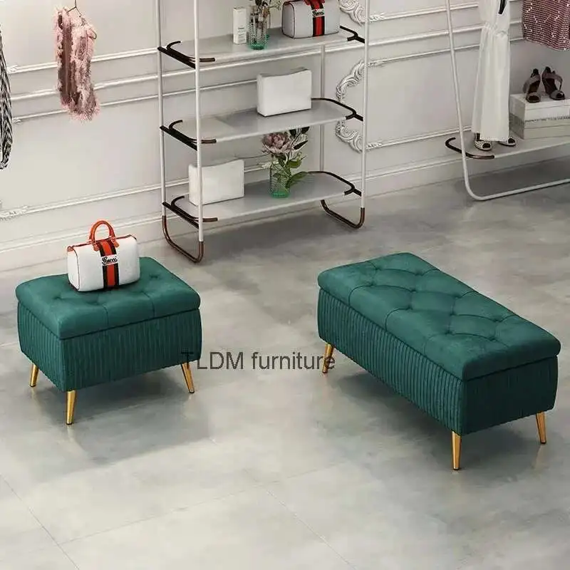 Luxury Ottoman Stools Shoe Changing Ottomans Bedroom Bed End Sofa Home Door Bench Clothing Store Storage Ottoman
Luxury Ottoman Stools Shoe Changing Ottomans Bedroom Bed End Sofa Home Door Bench Clothing Store Storage Ottoman
