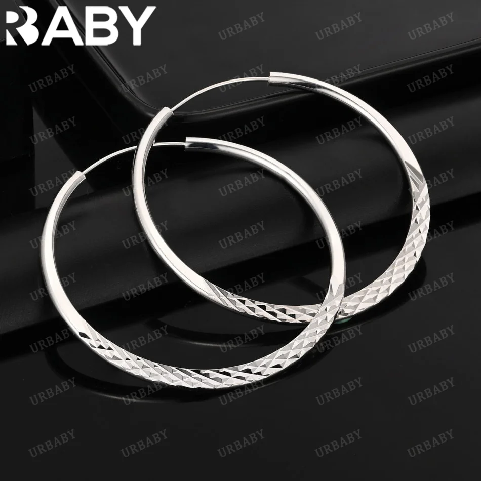 URBABY 925 Sterling Silver Diamond Ripples Hoop Earrings For Women Wedding Engagement Party Fashion Charm Jewelry Gift
URBABY 925 Sterling Silver Diamond Ripples Hoop Earrings For Women Wedding Engagement Party Fashion Charm Jewelry Gift