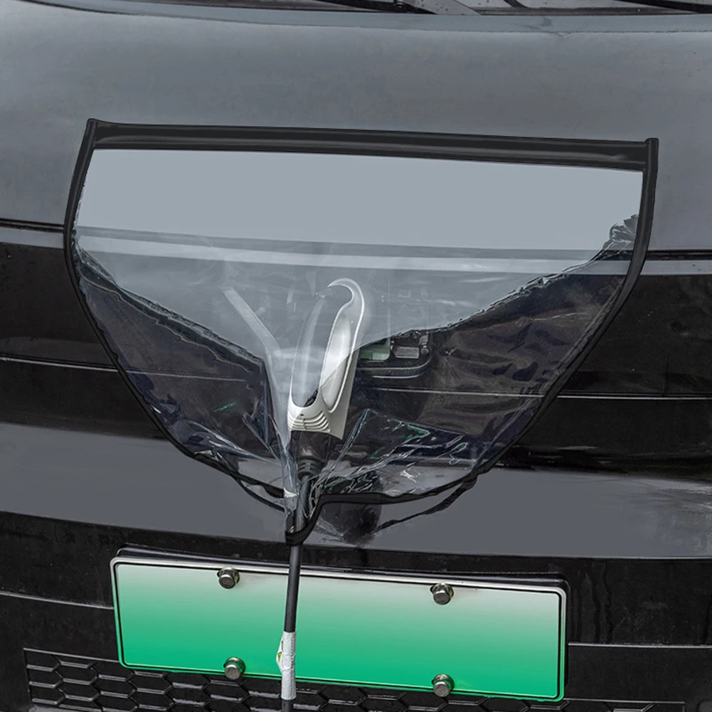 1pcs Black PVC 60cm*50cm Electric Vehicle Charger Port Cover Outdoor Rainproof Protection Dustproof Cover
1pcs Black PVC 60cm*50cm Electric Vehicle Charger Port Cover Outdoor Rainproof Protection Dustproof Cover