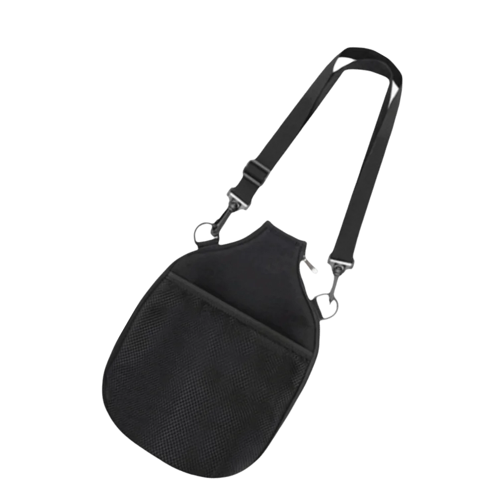 Adjustable Shoulder Strap Paddle Cover Bag Mesh Pocket D-Ring Attachments Pickleball Paddle Cover Top Carry Loop
Adjustable Shoulder Strap Paddle Cover Bag Mesh Pocket D-Ring Attachments Pickleball Paddle Cover Top Carry Loop