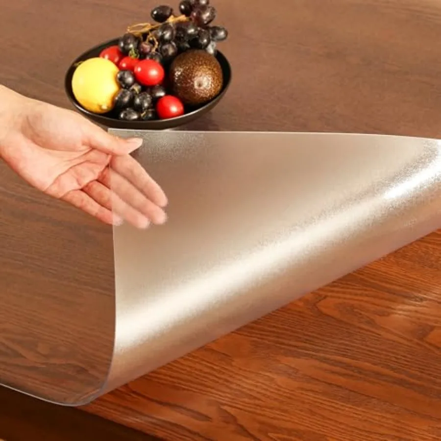 Frosted Plastic Table Cover Protector Rectangle 30 x 72'', Thick Waterproof Table Protector for Dining Table, Non-Slip Heat Res
Frosted Plastic Table Cover Protector Rectangle 30 x 72'', Thick Waterproof Table Protector for Dining Table, Non-Slip Heat Res