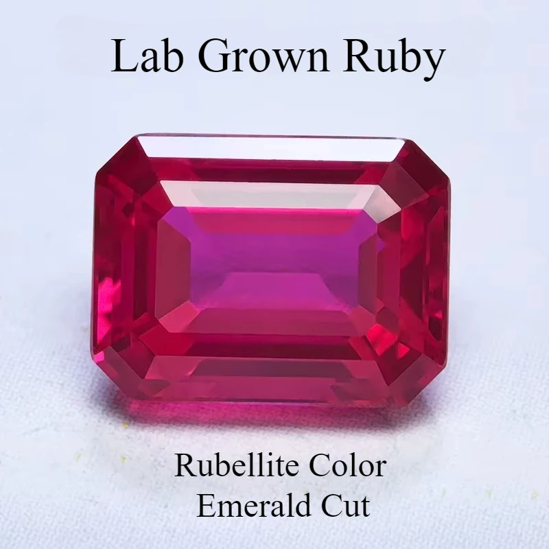 Lab Grown Ruby Rubellite Color Emerald Cut VVS1 Gemstone Charms DIY Advanced Jewelry Making Materials Selectable AGL Certificate
Lab Grown Ruby Rubellite Color Emerald Cut VVS1 Gemstone Charms DIY Advanced Jewelry Making Materials Selectable AGL Certificate