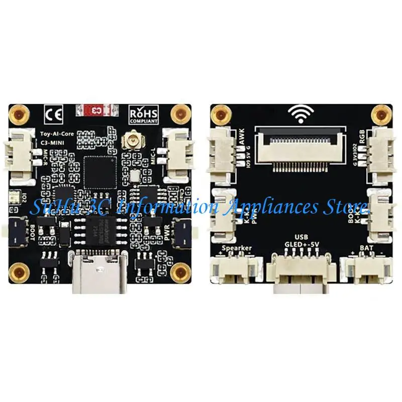 Voice Robot Expansion Board WiFi Bluetooth-compatible Development Board With 1.28inch/1.54inch LCD Screen For Xiaozhi AI
Voice Robot Expansion Board WiFi Bluetooth-compatible Development Board With 1.28inch/1.54inch LCD Screen For Xiaozhi AI