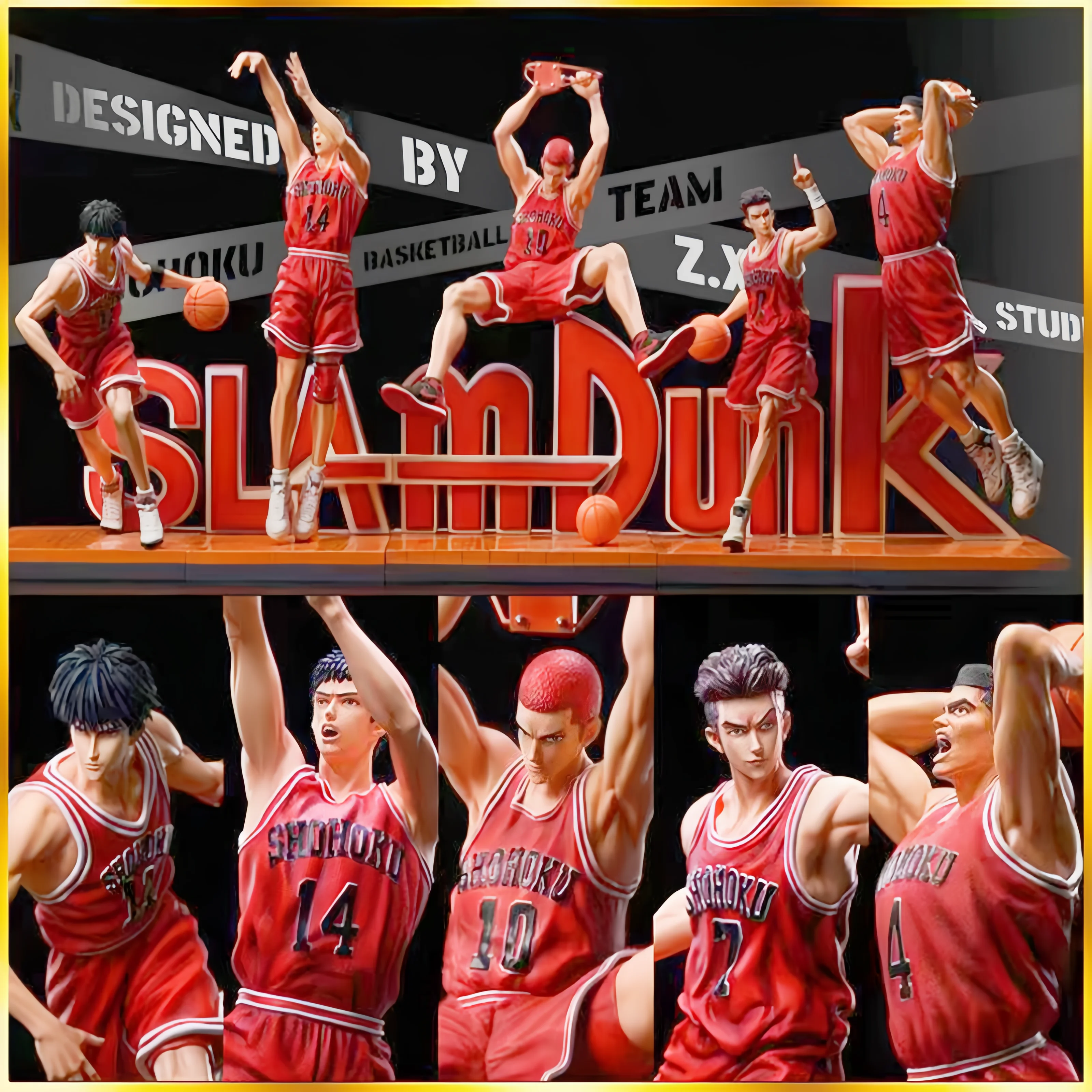 Hot Slam Dunk Sakuragi Hanamichi Kaede Rukawa Hisashi Mitsui Ryota Miyagi Takenori Akagi Figuras Toys Action Figure Model Gift
Hot Slam Dunk Sakuragi Hanamichi Kaede Rukawa Hisashi Mitsui Ryota Miyagi Takenori Akagi Figuras Toys Action Figure Model Gift
