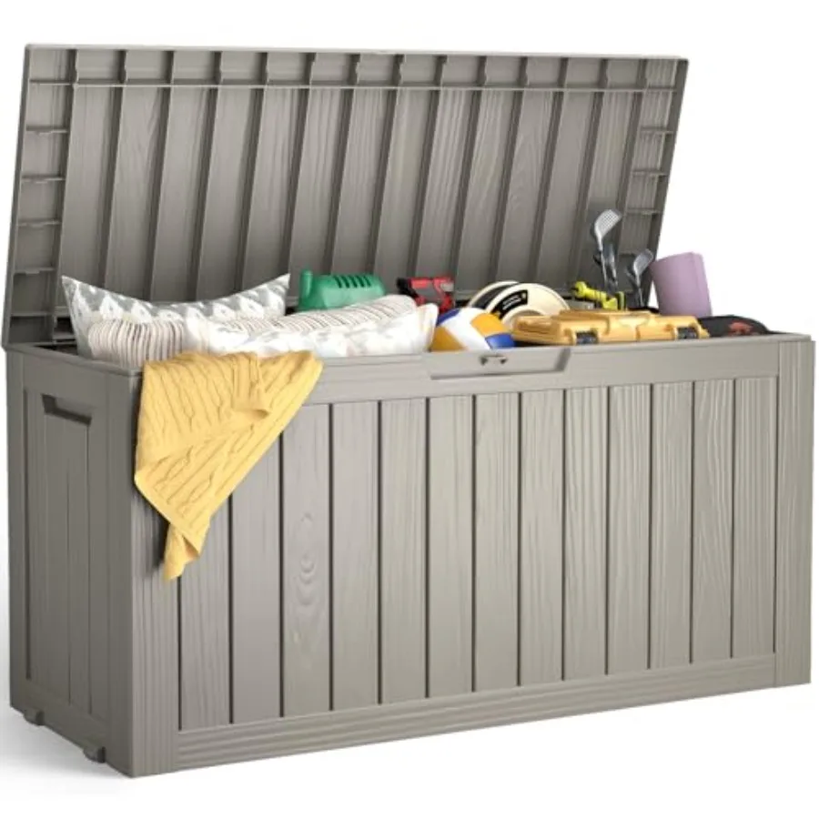 75 Gallon Outdoor Storage Box Waterproof Resin Patio Bin for Package Delivery Patio Furniture Cushion Garden Tools Pool Accesso
75 Gallon Outdoor Storage Box Waterproof Resin Patio Bin for Package Delivery Patio Furniture Cushion Garden Tools Pool Accesso
