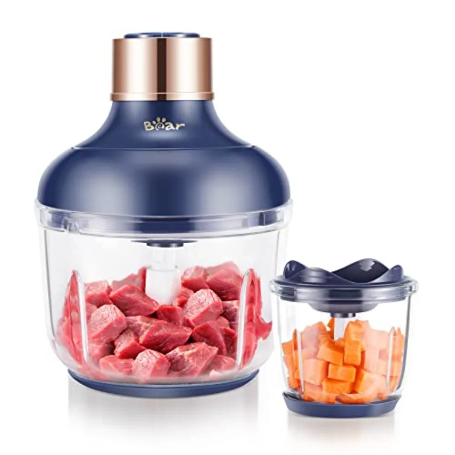 Bear Food Processor Electric Food Chopper with 2 Glass Bowls 8 Cup+2.5 Cup 400W Power Grinder with 2 Sets Stainless Steel Blade
Bear Food Processor Electric Food Chopper with 2 Glass Bowls 8 Cup+2.5 Cup 400W Power Grinder with 2 Sets Stainless Steel Blade