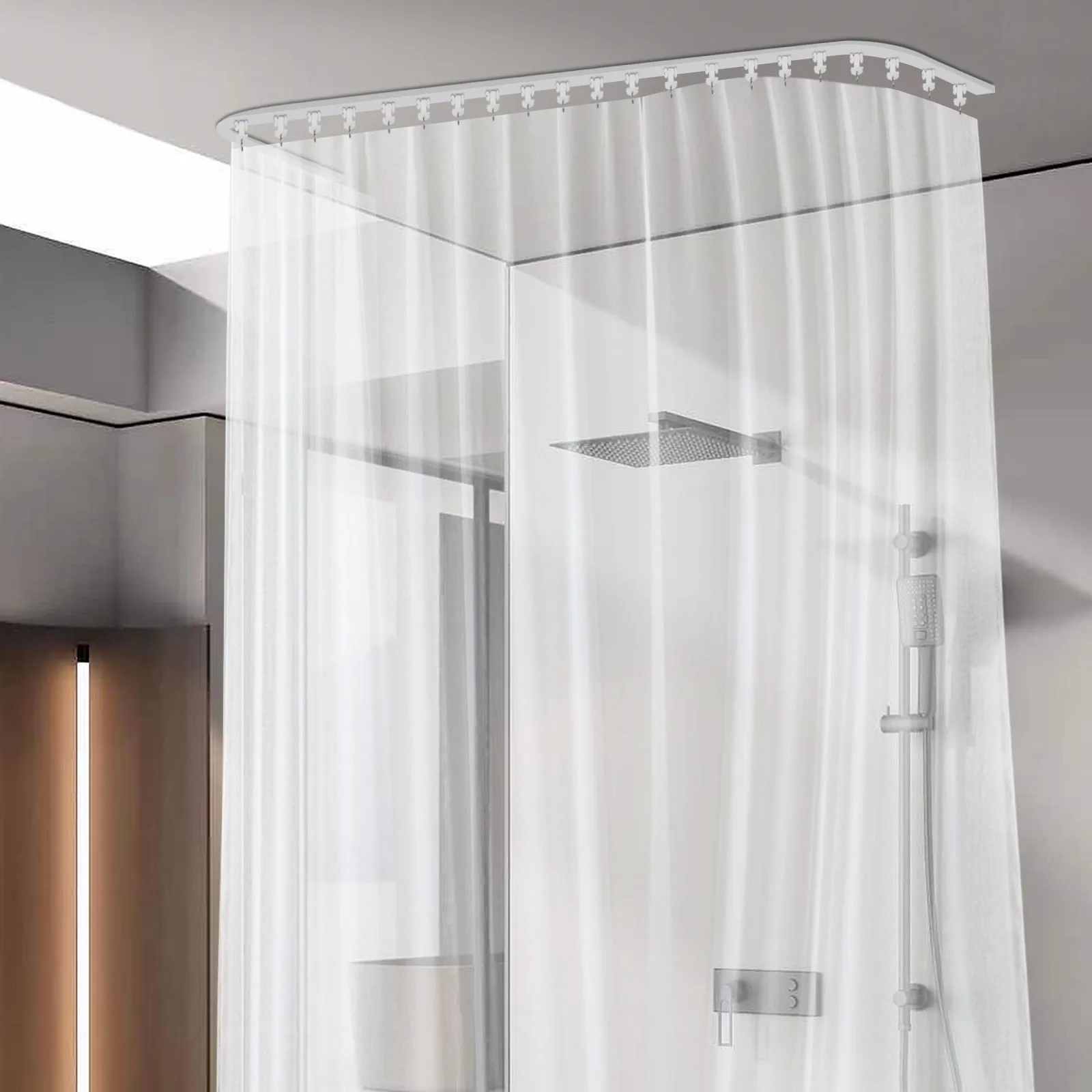 Регулируемая система штор для крепления на потолок, выдвижная перегородка для комнаты высотой 9–12 футов, белый выдвижной стержень для драпировки из алюминиевого сплава
Регулируемая система штор для крепления на потолок, выдвижная перегородка для комнаты высотой 9–12 футов, белый выдвижной стержень для драпировки из алюминиевого сплава