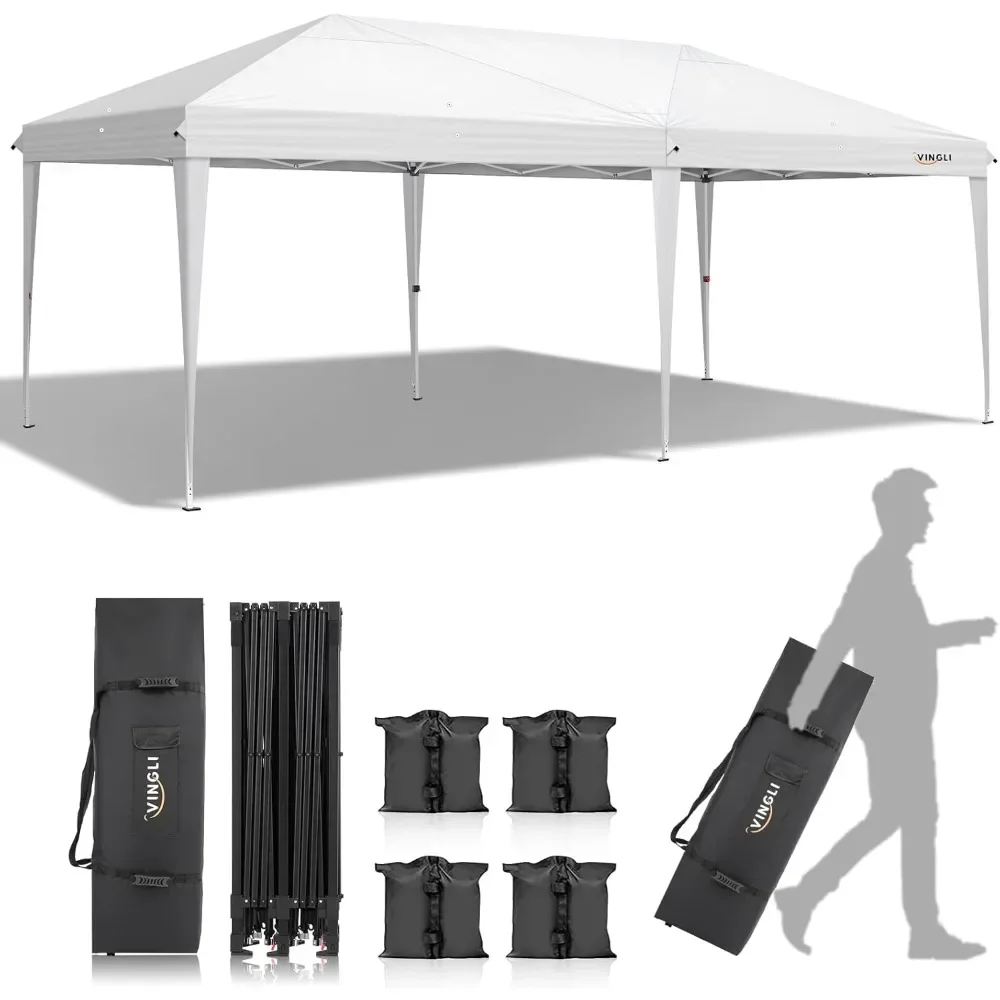 Pop Up Canopy Tent Portable Instant Gazebo Party Tent with Sandbags & Rolling Bag Outdoor Canopy for Outdoor Even
Pop Up Canopy Tent Portable Instant Gazebo Party Tent with Sandbags & Rolling Bag Outdoor Canopy for Outdoor Even