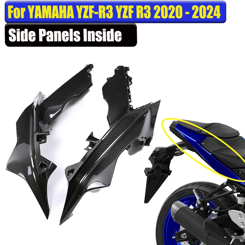 For Yamaha R3 2022 2023 2024 100% Full Carbon Fiber Side Panels Inside Modified Fairing Cover Motorcycle Accessories
For Yamaha R3 2022 2023 2024 100% Full Carbon Fiber Side Panels Inside Modified Fairing Cover Motorcycle Accessories