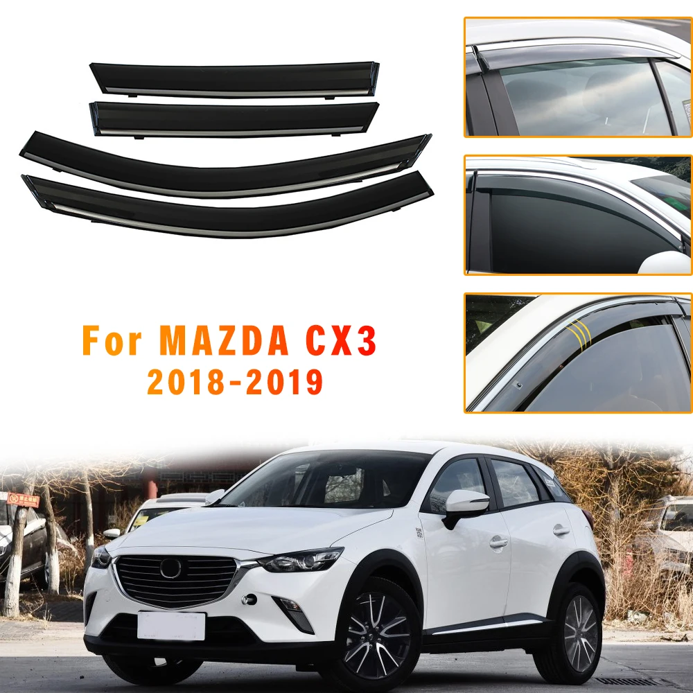 Weather Shield Window Sun Rain Visor Deflector Guard For MAZDA CX-3 2018-2019 Awnings Exterior Car Styling Auto Accessories
Weather Shield Window Sun Rain Visor Deflector Guard For MAZDA CX-3 2018-2019 Awnings Exterior Car Styling Auto Accessories
