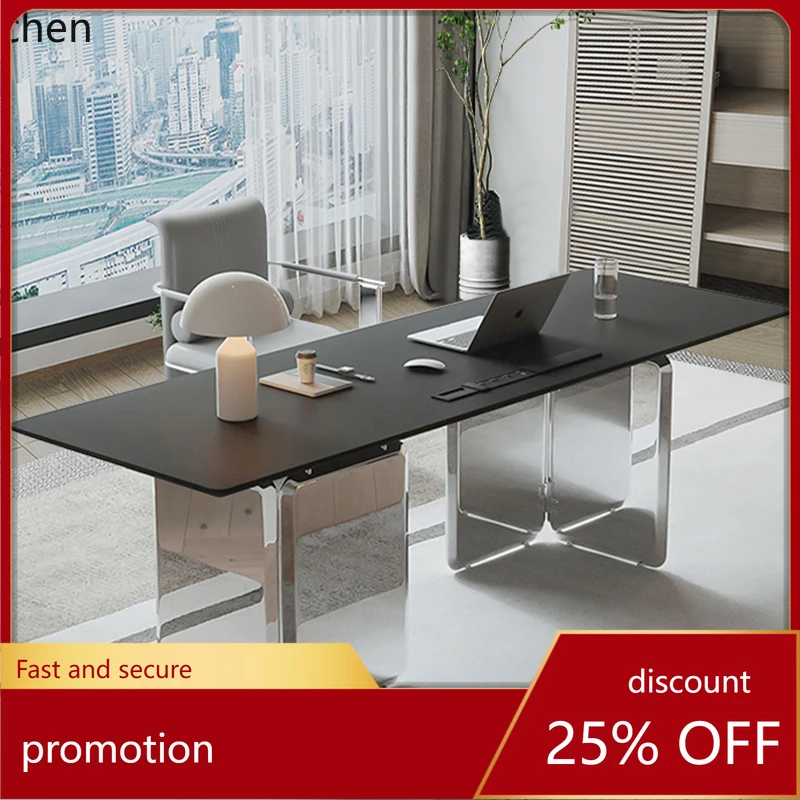 HXL Slate Desk Modern Simple Boss Table Negotiation Table Stainless Steel Computer Desk
HXL Slate Desk Modern Simple Boss Table Negotiation Table Stainless Steel Computer Desk