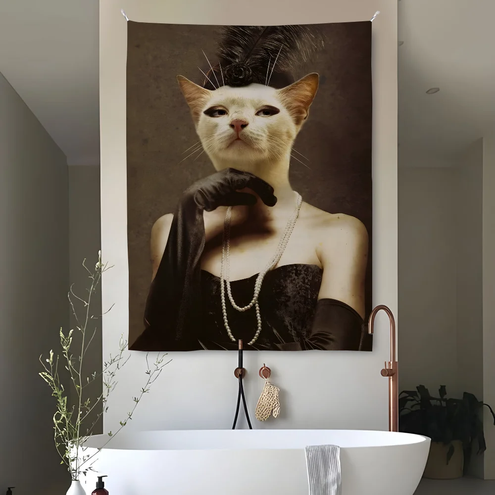 Renaissance Royal Cat Funny Tapestry Perfect For Home&Living Bedroom Decor Wall Art Backdrop Banner
Renaissance Royal Cat Funny Tapestry Perfect For Home&Living Bedroom Decor Wall Art Backdrop Banner