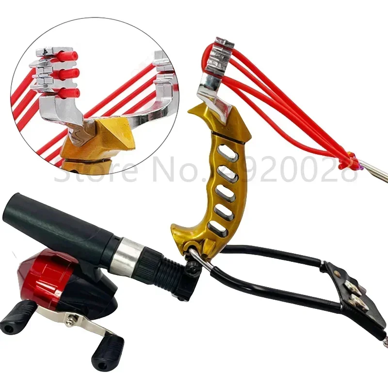 Outdoor hunting all metal powerful fishing sling with wrist rest material sling shooting large catapult for fishing and ball
Outdoor hunting all metal powerful fishing sling with wrist rest material sling shooting large catapult for fishing and ball