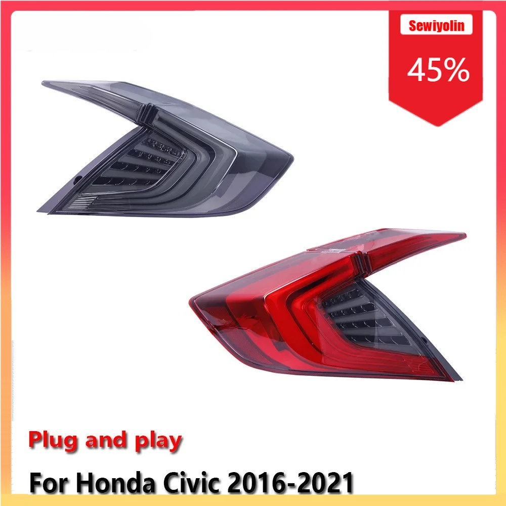 Автомобильный светодиодный задний фонарь, автомобильные детали для HONDA Civic 2016-2021, авто противотуманные DRL, стоп-сигнал поворота, лампа Plug and Play
Автомобильный светодиодный задний фонарь, автомобильные детали для HONDA Civic 2016-2021, авто противотуманные DRL, стоп-сигнал поворота, лампа Plug and Play