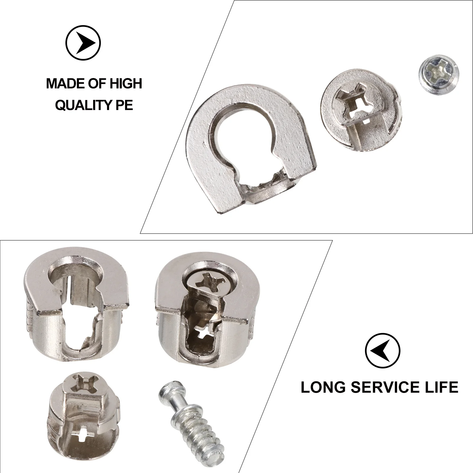 10 pcs Alloy Plated Anti-Corrosion Eccentric Furniture Connectors For Cabinet Wood Panel Connection Fasteners
10 pcs Alloy Plated Anti-Corrosion Eccentric Furniture Connectors For Cabinet Wood Panel Connection Fasteners