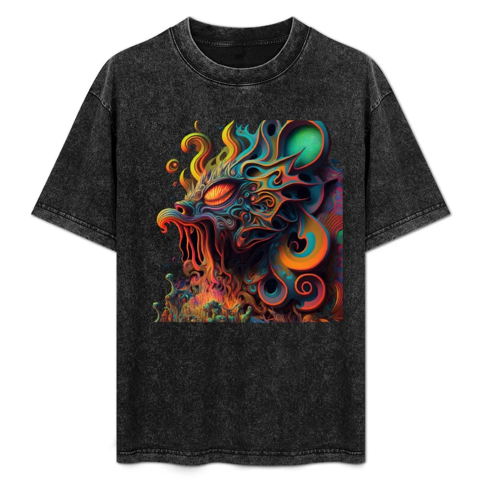 Colorful Melting Monster Psychedelic Art T-Shirt Casual Loose Fit Summer Tee Shirt
Colorful Melting Monster Psychedelic Art T-Shirt Casual Loose Fit Summer Tee Shirt