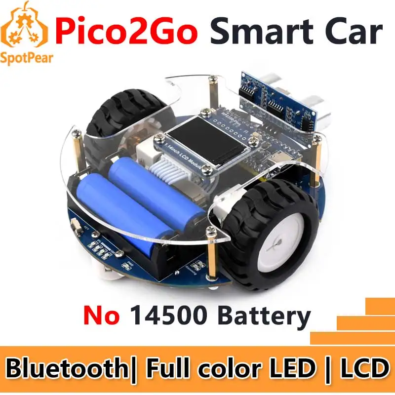Raspberry Pi Pico 2 P2350-Plus Smart Car Kit PicoGo2 Autonomous Driving Learning Car Waveshare Pico2Go