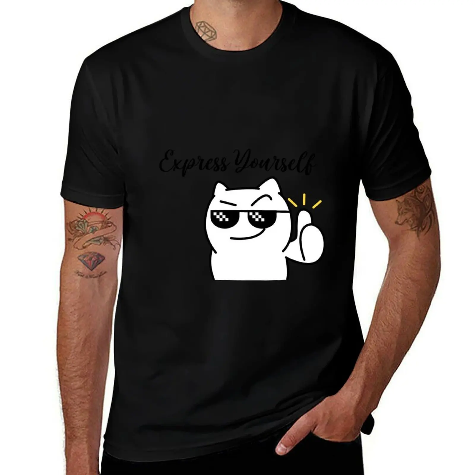 Футболка Express Yourself, мужская футболка, футболки большого размера, мужские футболки, персонализированные рубашки, футболка с рисунком, мужские футболки 
Футболка Express Yourself, мужская футболка, футболки большого размера, мужские футболки, персонализированные рубашки, футболка с рисунком, мужские футболки