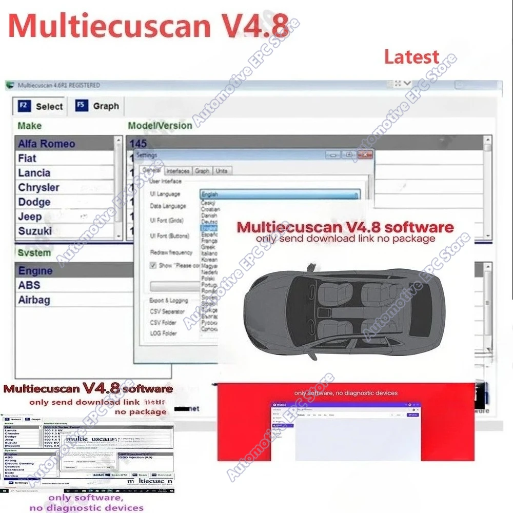 Hot Car Repair software Multiecuscan V5.3 obd2 scanner for American and European models Car Maintenance Tools Works with ELM327
Hot Car Repair software Multiecuscan V5.3 obd2 scanner for American and European models Car Maintenance Tools Works with ELM327