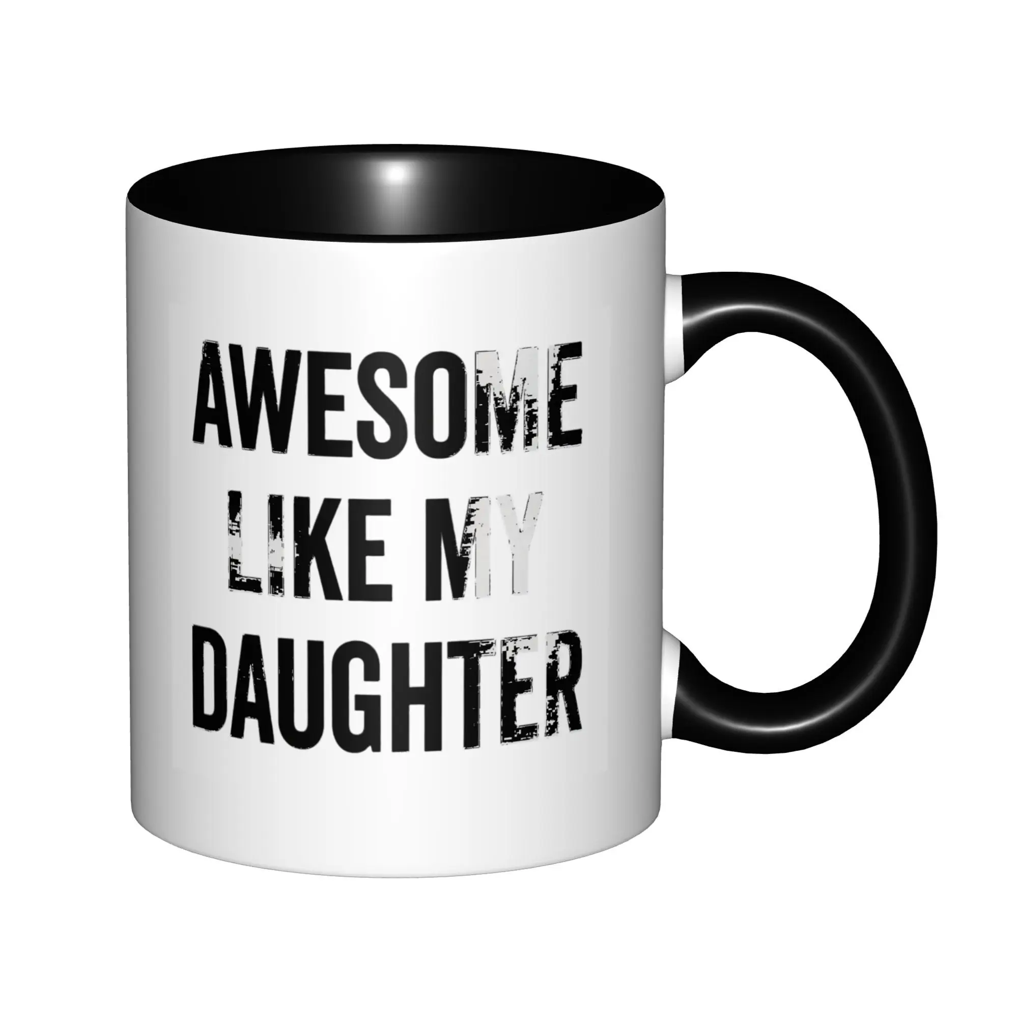 Dad Gifts From Daughter & Son With Black Handle Birthday Novelty Coffee Mugs Ceramic Tea Cups 11 oz
Dad Gifts From Daughter & Son With Black Handle Birthday Novelty Coffee Mugs Ceramic Tea Cups 11 oz