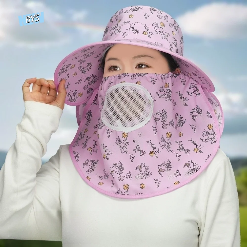 Sun Cap With Mask Picking Tea Hat Floral Wide-brimmed Sunshade Shawl Cap Thin Lightweight Neck Protection Hat Travel
Sun Cap With Mask Picking Tea Hat Floral Wide-brimmed Sunshade Shawl Cap Thin Lightweight Neck Protection Hat Travel