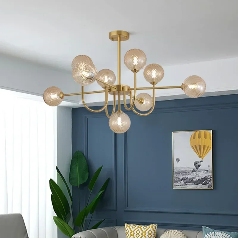 Creative Nordic Chandelier Glass Ball Pendant Light Modern LED Chandelier for Bedroom Living Room Home Decoration Accessories
Creative Nordic Chandelier Glass Ball Pendant Light Modern LED Chandelier for Bedroom Living Room Home Decoration Accessories