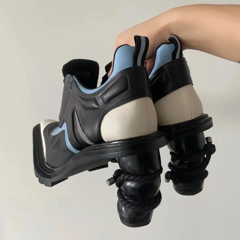 New Designer 2023 Women Strange Style High Heels Cool Motorcycle Ankle Short Boots Ladies Mixed Color Lace-up Dress Runway Shoes
New Designer 2023 Women Strange Style High Heels Cool Motorcycle Ankle Short Boots Ladies Mixed Color Lace-up Dress Runway Shoes