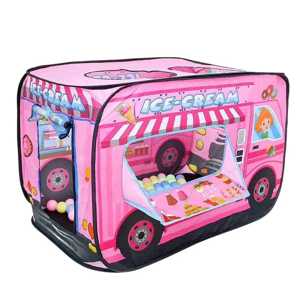 Foldable Kids Ice Cream Tent Sturdy with Carrying Bag Princess Castle House Convenient Toys Tents Children Play Tent 
Foldable Kids Ice Cream Tent Sturdy with Carrying Bag Princess Castle House Convenient Toys Tents Children Play Tent