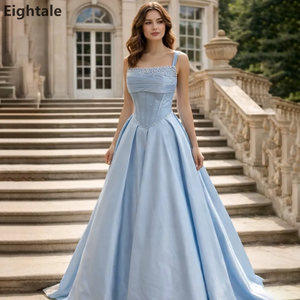 Eightale 2026 Light Blue Saudi Arabic Square Neck Evening Dresses A Line Prom Party Dress Women Dubai Formal Gowns Customized
Eightale 2026 Light Blue Saudi Arabic Square Neck Evening Dresses A Line Prom Party Dress Women Dubai Formal Gowns Customized