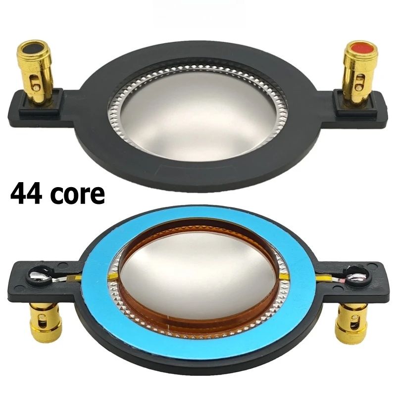 44-core voice coil diaphragm assembly High-frequency driver accessories 44.4mm titanium diaphragm with terminal post speaker
44-core voice coil diaphragm assembly High-frequency driver accessories 44.4mm titanium diaphragm with terminal post speaker