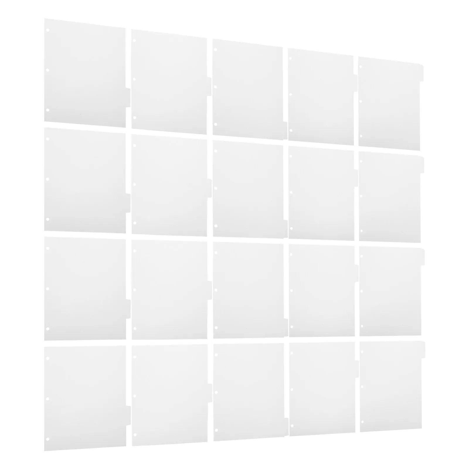 4Sets Blank Write on Page Dividers 11x9 3 Hole Punch Loose Leaf Binder Separators Writable Tabs for Planner Journal
4Sets Blank Write on Page Dividers 11x9 3 Hole Punch Loose Leaf Binder Separators Writable Tabs for Planner Journal