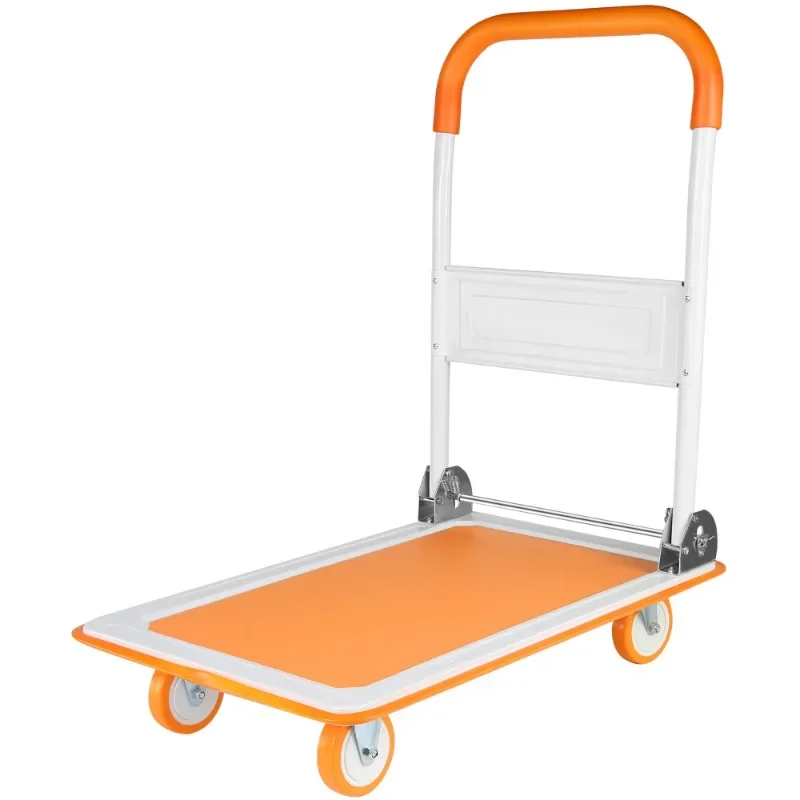Push Cart Dolly, Moving Platform Hand Truck, Foldable for Easy Storage and 360 Degree Swivel Wheels with 330lb Weight
Push Cart Dolly, Moving Platform Hand Truck, Foldable for Easy Storage and 360 Degree Swivel Wheels with 330lb Weight