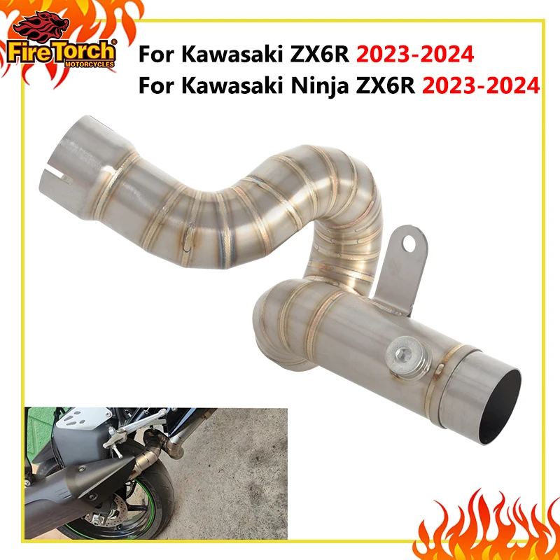 Slip On For Kawasaki ZX6R Ninja ZX 6R 2023 2024 Motorcycle Moto Exhaust Escape Stainless Mid Link Pipe Connect Original Muffler
Slip On For Kawasaki ZX6R Ninja ZX 6R 2023 2024 Motorcycle Moto Exhaust Escape Stainless Mid Link Pipe Connect Original Muffler