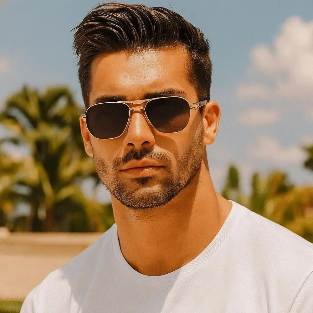 Retro Double Bar Sunnies Sunshade Eyewear Costume Accessory Unisex Polarized Sunglasses HD Waterproof Anti-UV Glasses Punk Style
Retro Double Bar Sunnies Sunshade Eyewear Costume Accessory Unisex Polarized Sunglasses HD Waterproof Anti-UV Glasses Punk Style