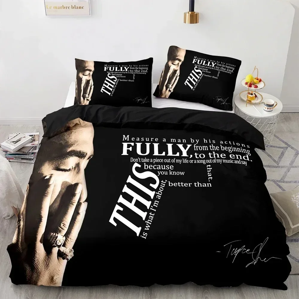 New Rapper Tupac Amaru Shakur Bedding Set Duvet Cover Bedroom Comforter Single Twin King Size Quilt Cover Home Textile
New Rapper Tupac Amaru Shakur Bedding Set Duvet Cover Bedroom Comforter Single Twin King Size Quilt Cover Home Textile