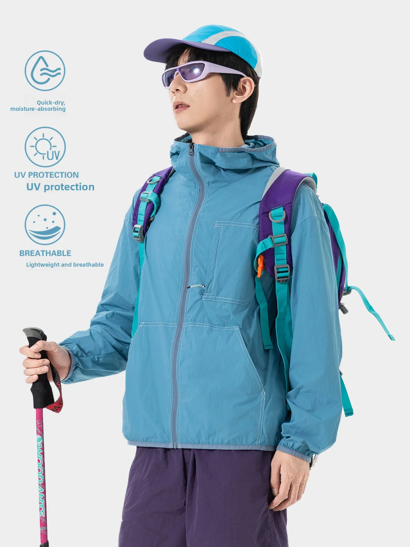 Ice Silk Cool Feeling Sun Protection Clothing Men's Summer Breathable Quick Dry Thin Outerwear Climbing Cycling Sunscreen Suit
Ice Silk Cool Feeling Sun Protection Clothing Men's Summer Breathable Quick Dry Thin Outerwear Climbing Cycling Sunscreen Suit