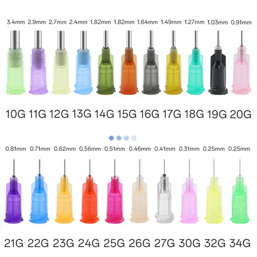 50/100PCS 6.5mm Blunt Tip Dispensing Needles 1/4 Inch Luer Lock Stainless Steel Glue Applicator
50/100PCS 6.5mm Blunt Tip Dispensing Needles 1/4 Inch Luer Lock Stainless Steel Glue Applicator