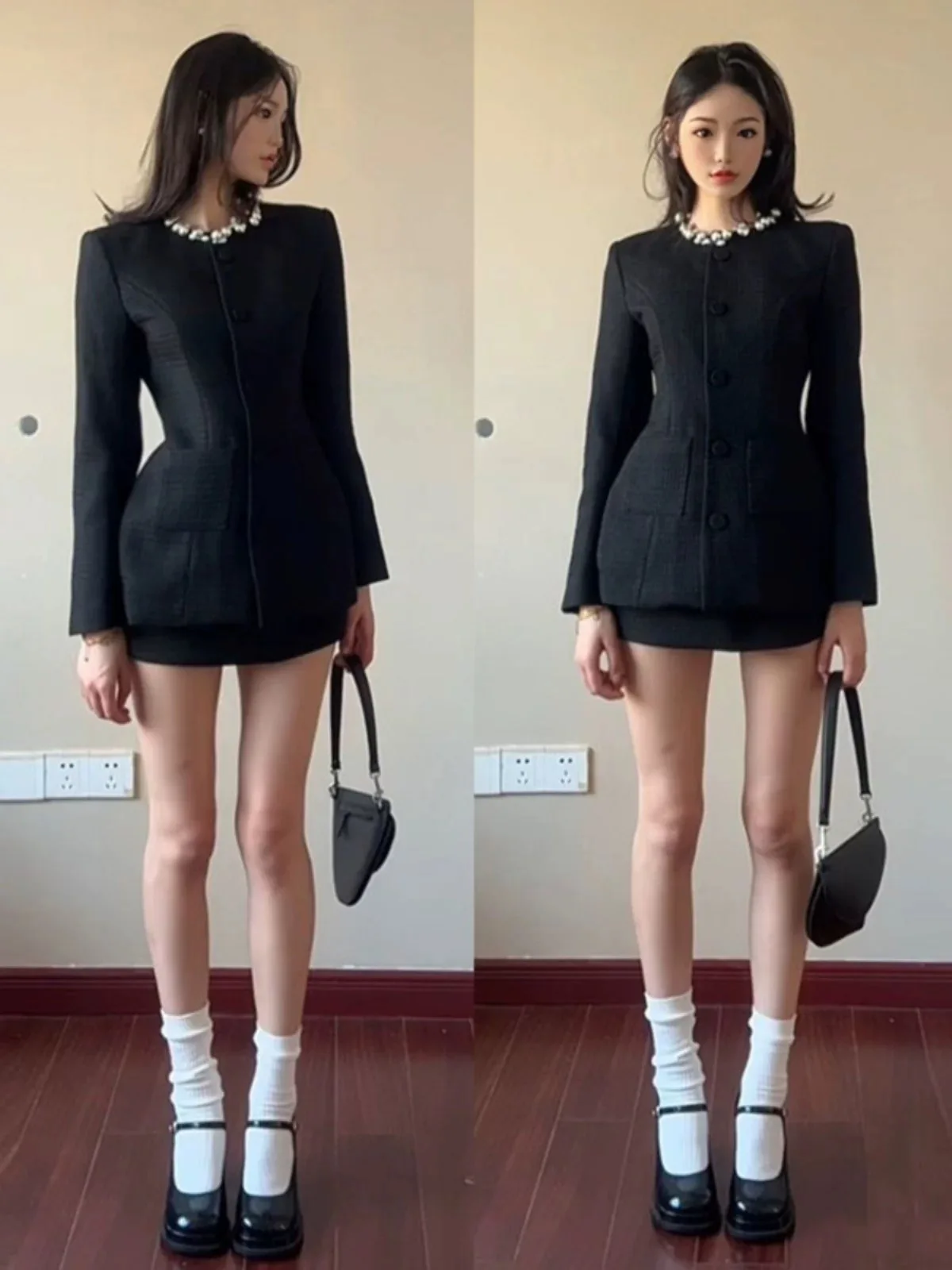 Bla Jaet And Skirt Set Ele Slim Fit Two Piece Suit for Women Faionable Autumn Collection
Bla Jaet And Skirt Set Ele Slim Fit Two Piece Suit for Women Faionable Autumn Collection