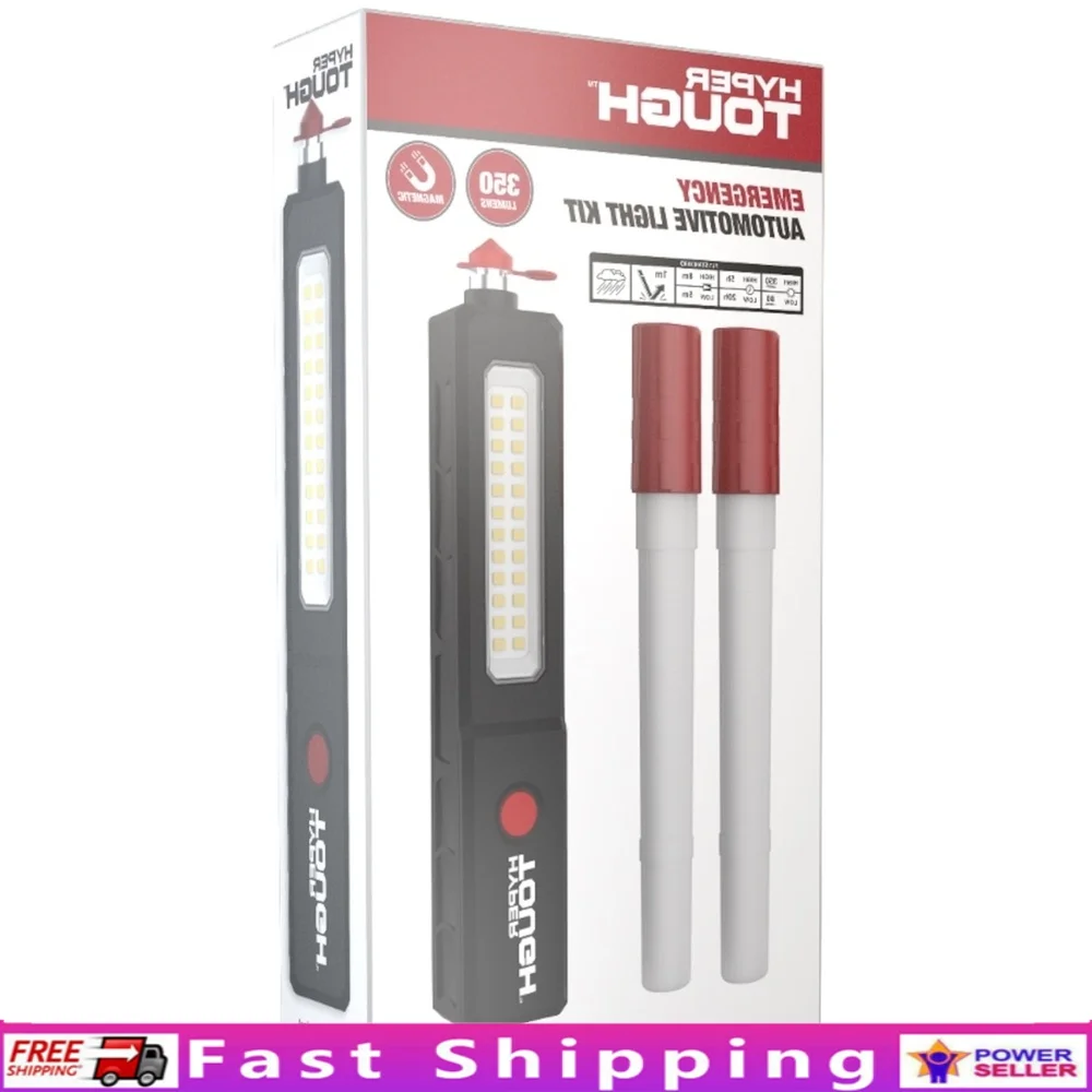 350 Lumen LED Emergency Light Kit with Magnetic Base Window Breaker Seatbelt Cutter 4 Light Modes Waterproof Flares Batteries
350 Lumen LED Emergency Light Kit with Magnetic Base Window Breaker Seatbelt Cutter 4 Light Modes Waterproof Flares Batteries