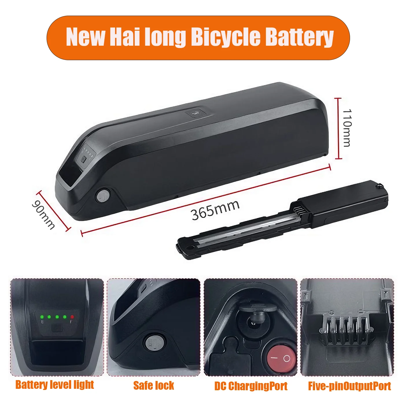 New Hailong High Quality 48V 52V 20Ah/30Ah 18650 Lithium Battery Pack For 350W 500W 750W 1000W 1500W BAFANG Tongsheng Motor
New Hailong High Quality 48V 52V 20Ah/30Ah 18650 Lithium Battery Pack For 350W 500W 750W 1000W 1500W BAFANG Tongsheng Motor