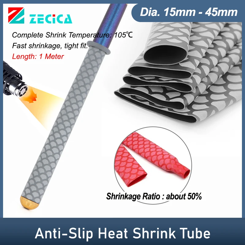 Grey Anti-Slip Heat Shrink Tube Dia.15 18 20 22 25 28 30 35 40 45mm Fishing Rod DIY Waterproof Handle Bar Sleeve Wrapping Case
Grey Anti-Slip Heat Shrink Tube Dia.15 18 20 22 25 28 30 35 40 45mm Fishing Rod DIY Waterproof Handle Bar Sleeve Wrapping Case