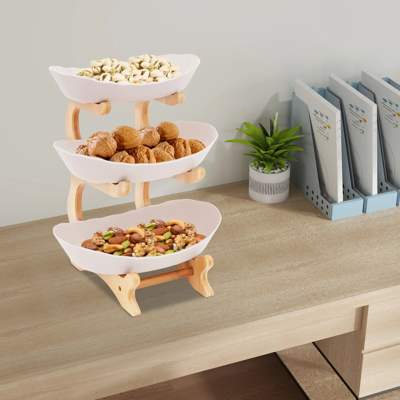 3-уровневые сервировочные миски из пищевого полипропилена с подставкой из бамбукового дерева, поднос для закусок, десерта, фруктов, подставка для тарелок для домашней вечеринки, свадьбы
3-уровневые сервировочные миски из пищевого полипропилена с подставкой из бамбукового дерева, поднос для закусок, десерта, фруктов, подставка для тарелок для домашней вечеринки, свадьбы