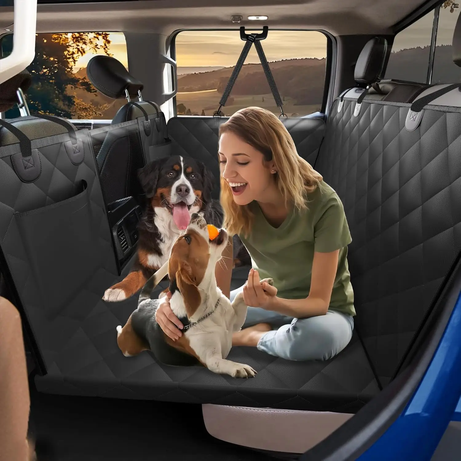 XL Truck Dog Seat Extender with Hard Bottom, 420lb Capacity, Waterproof Cover for Crew Cab Trucks
XL Truck Dog Seat Extender with Hard Bottom, 420lb Capacity, Waterproof Cover for Crew Cab Trucks