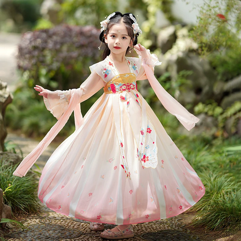 Tang Suit2026New Summer Super Fairy Little Girl Dress, Children's Stylish Traditional Summer Outfit, Children's Hanfu for June 1
Tang Suit2026New Summer Super Fairy Little Girl Dress, Children's Stylish Traditional Summer Outfit, Children's Hanfu for June 1