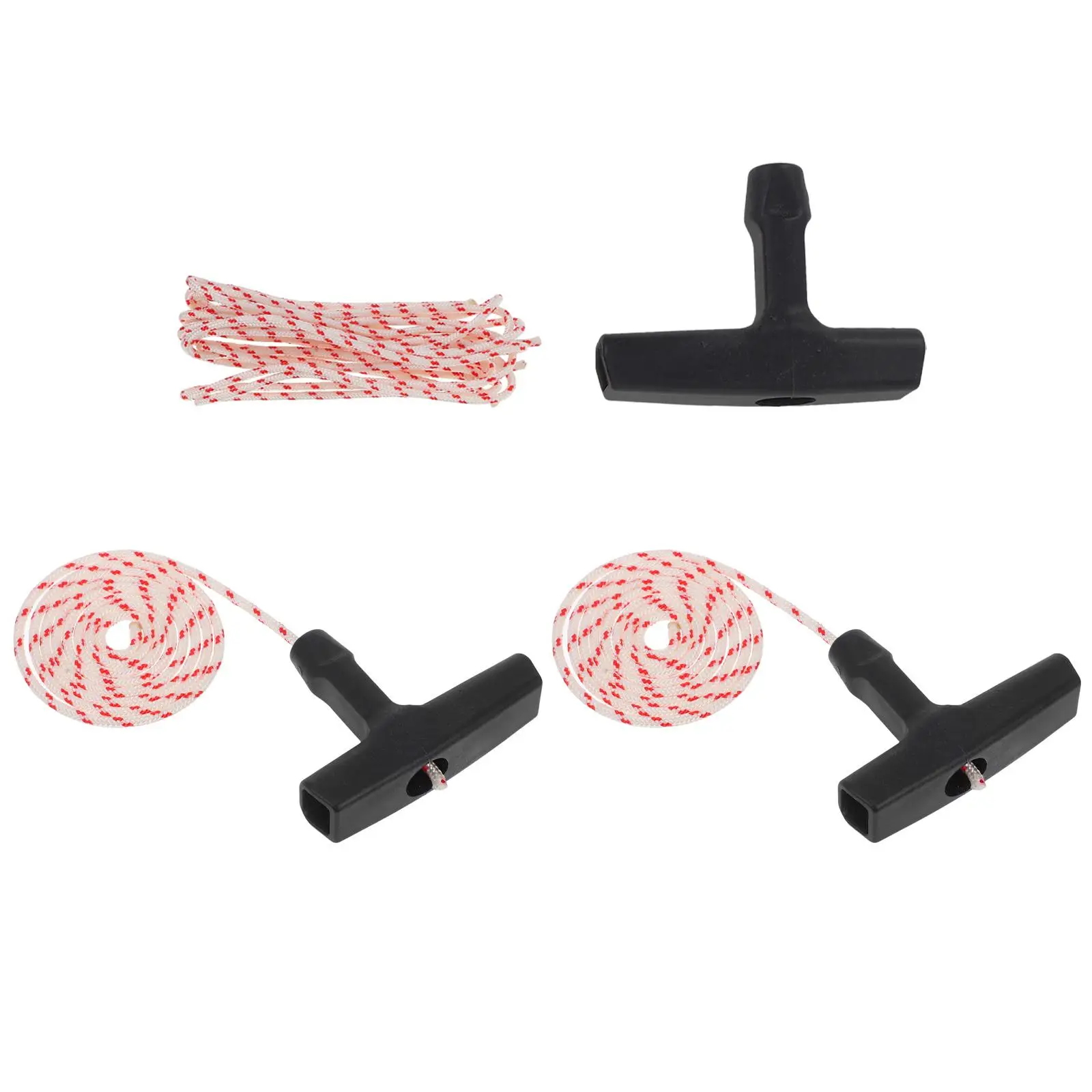 3 Sets Rope Handle Kit Universal for Lawn Mower Lawn Mower Pull Switch Chainsaw Pull Cord Generator Thin Rope Cord
3 Sets Rope Handle Kit Universal for Lawn Mower Lawn Mower Pull Switch Chainsaw Pull Cord Generator Thin Rope Cord