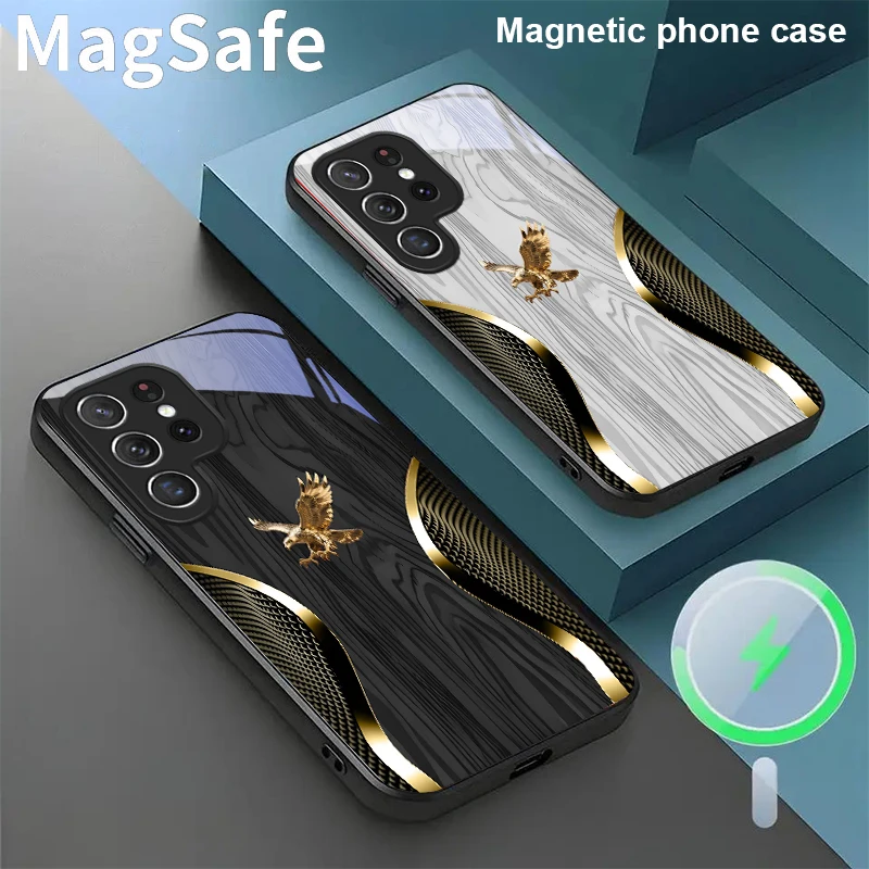 Noble Golden Eagle Ring For Samsung Galaxy S20 FE S21 S22 S23 Plus S24 Ultra 25 Edge S24Ultra 22Plus Magsafe Glass Phone Casee
Noble Golden Eagle Ring For Samsung Galaxy S20 FE S21 S22 S23 Plus S24 Ultra 25 Edge S24Ultra 22Plus Magsafe Glass Phone Casee
